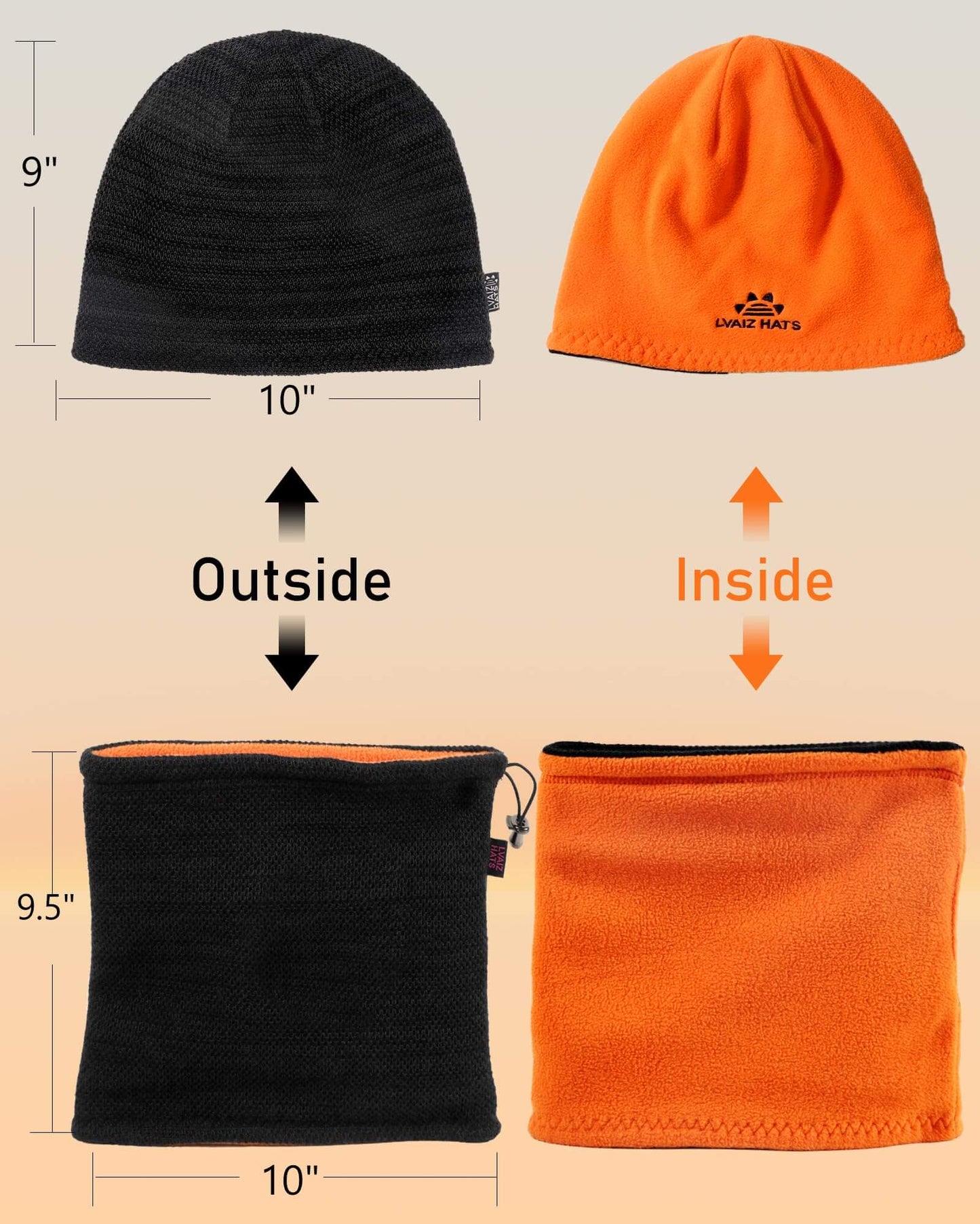 Image of Winter Beanie Skull Cap Neck Warmer Gaiter Set, a Beanie available for $27.54 Buy now and save at Adventure Travel Gear