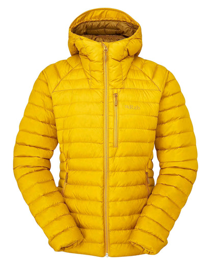 Image of Rab Women's Microlight Alpine 700-Fill Down Hooded Puffer Jacket for Hiking & Skiing, a Puffer Jacket available for $427.75 Buy now and save at Adventure Travel Gear