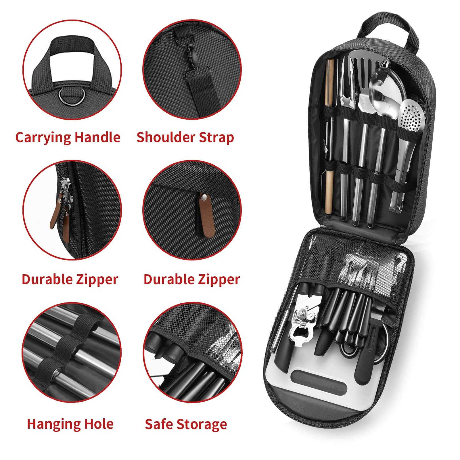 Image of Freehiker Portable Camping Kitchen Utensil Set-27 Piece, a Camping Kitchen Utensil Set available for $72.49 Buy now and save at Adventure Travel Gear