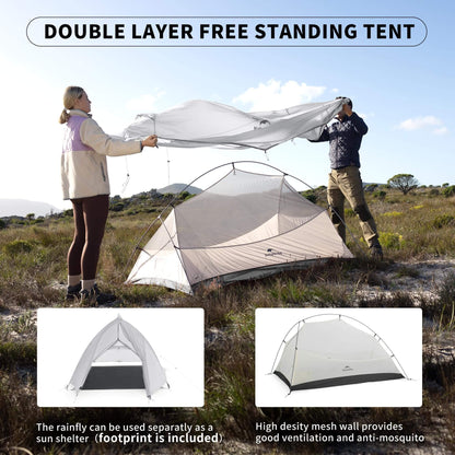 Image of Naturehike Upgraded Cloud up 1 Person Tent, Ultralight Backpacking Tent, a Tent available for $144.99 Buy now and save at Adventure Travel Gear