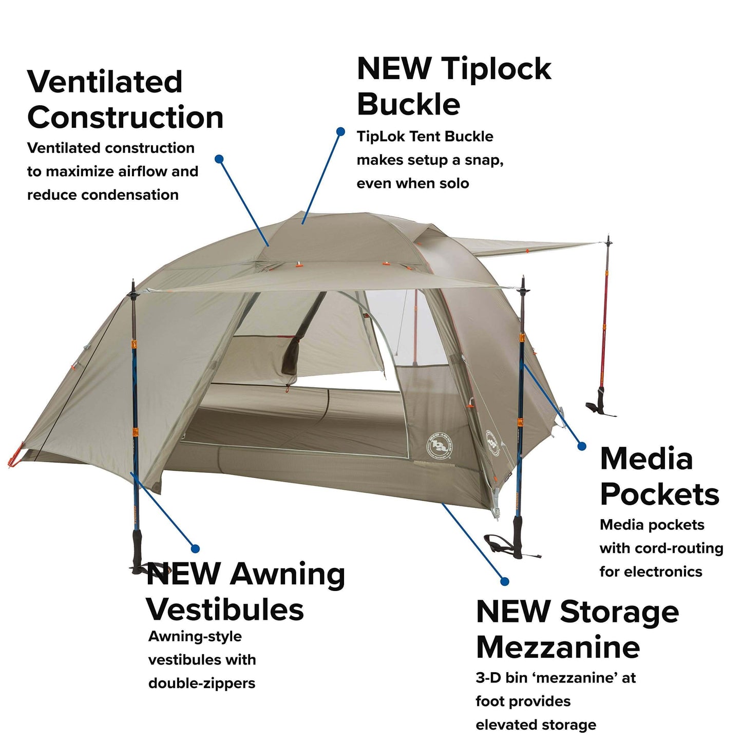 Image of Big Agnes Copper Spur HV UL - Ultralight Backpacking Tent, a Tent available for $461.06 Buy now and save at Adventure Travel Gear