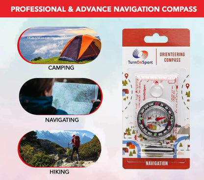 Image of Orienteering Compass Hiking Backpacking Compass, a Magnetic Navigational Compasses available for $14.47 Buy now and save at Adventure Travel Gear