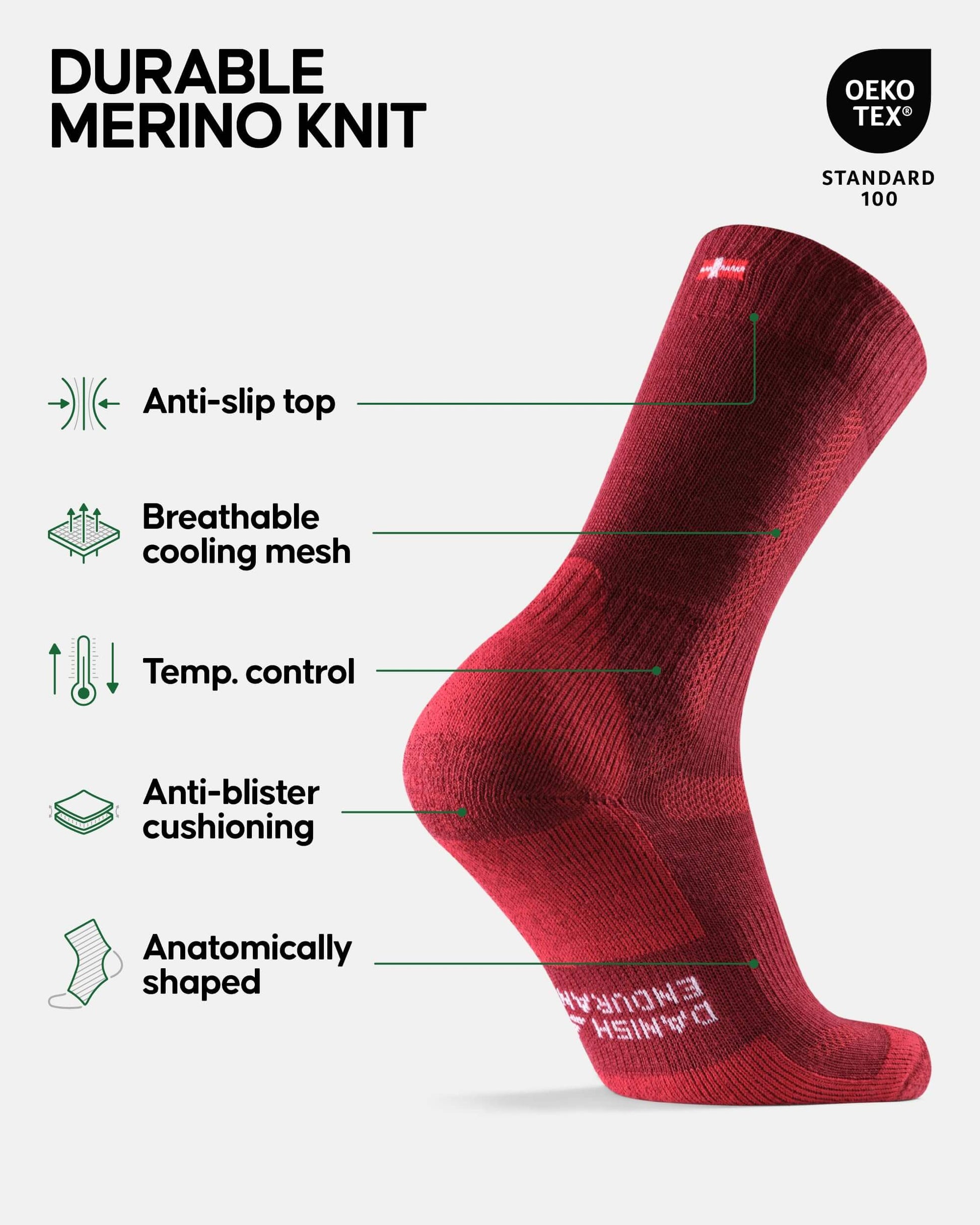 Image of DANISH ENDURANCE Hiking Socks, Winter Socks, Merino Wool Socks, a Socks available for $50.68 Buy now and save at Adventure Travel Gear