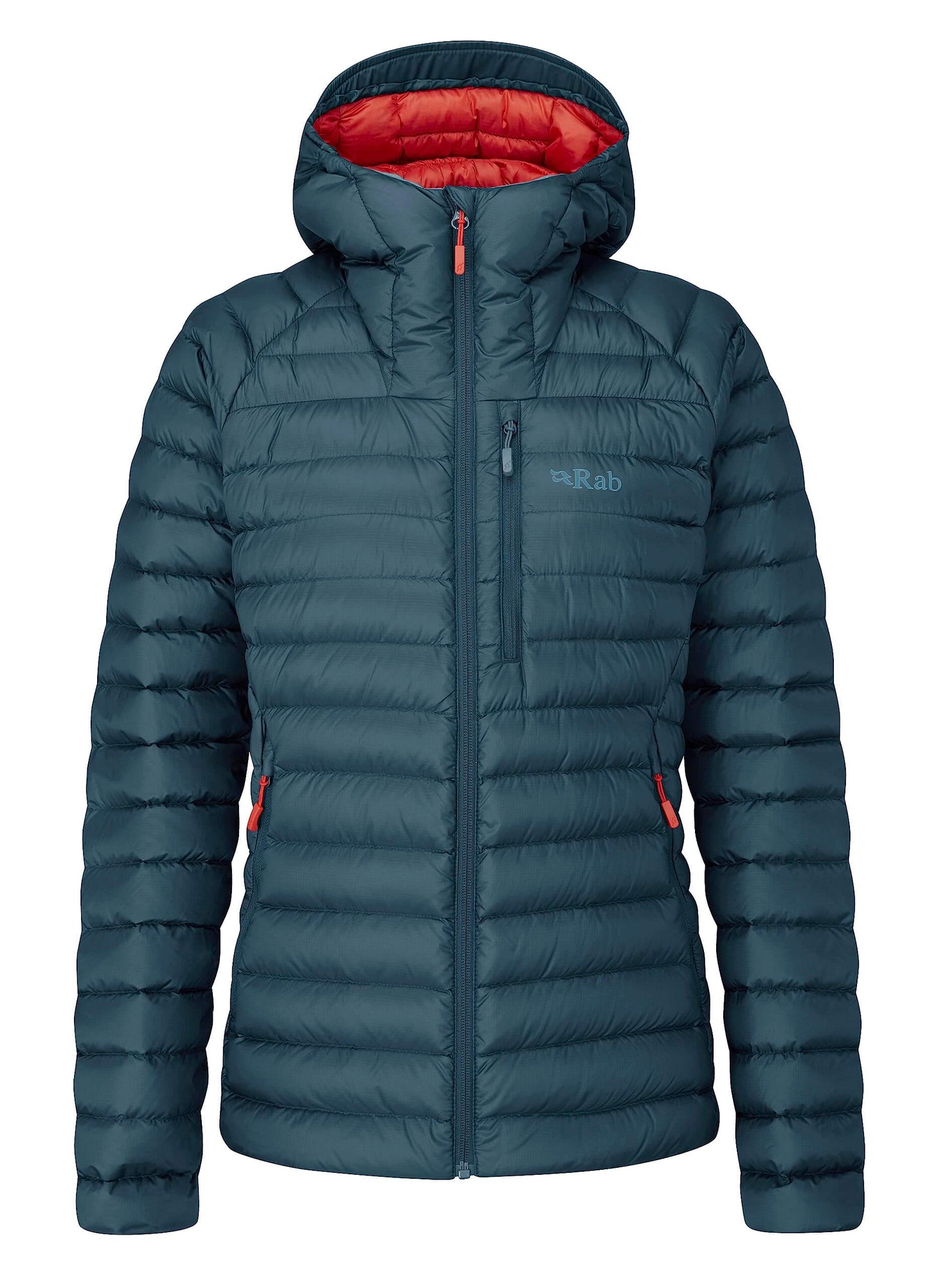 Image of Rab Women's Microlight Alpine 700-Fill Down Hooded Puffer Jacket for Hiking & Skiing, a Puffer Jacket available for $427.75 Buy now and save at Adventure Travel Gear