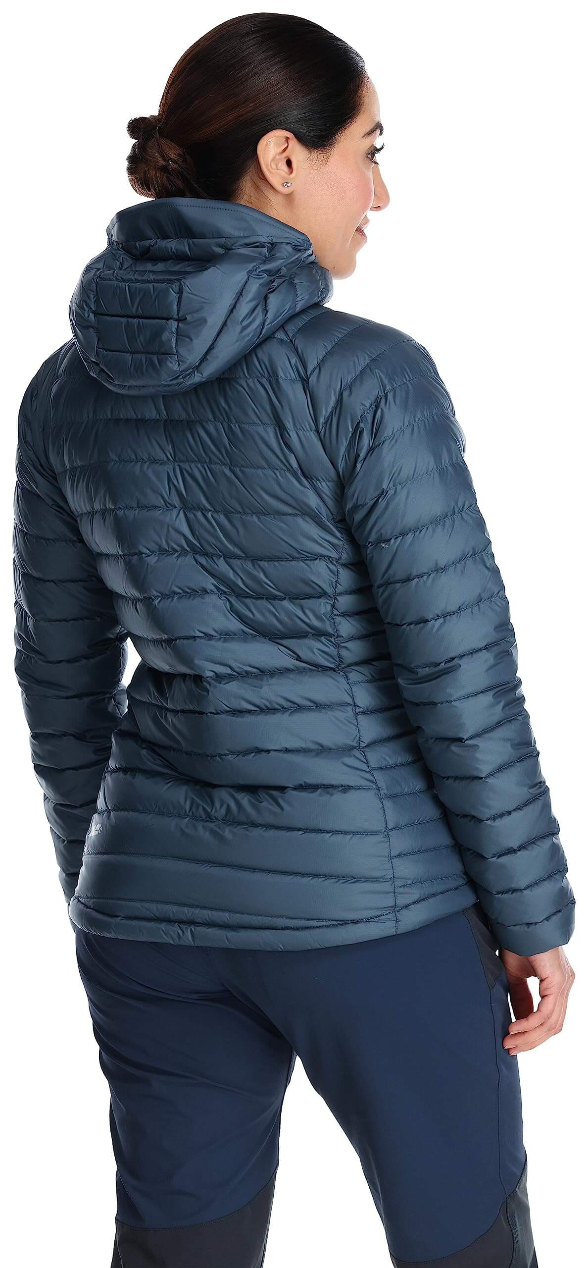 Image of Rab Women's Microlight Alpine 700-Fill Down Hooded Puffer Jacket for Hiking & Skiing, a Puffer Jacket available for $427.75 Buy now and save at Adventure Travel Gear