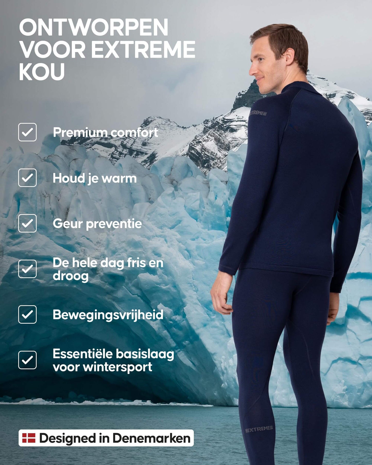 Image of DANISH ENDURANCE Men's Merino Thermal Underwear Set for Extreme Cold, a Men's Base Layer Set available for $202.93 Buy now and save at Adventure Travel Gear