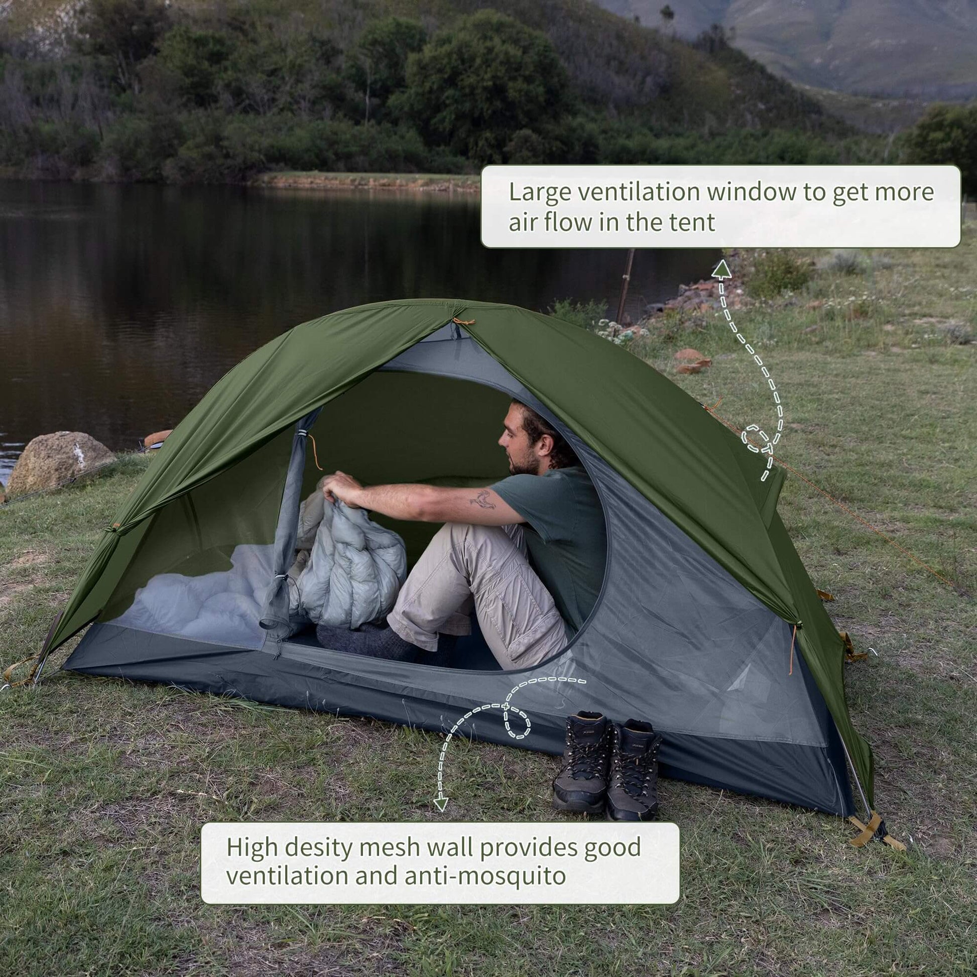 Image of Naturehike Bikepacking 1 Person Tent, Waterproof Easy Set up Free Standing, a Tent available for $123.24 Buy now and save at Adventure Travel Gear