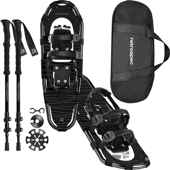 Image of Retrospec Drifter 21/25/30 Inch Snowshoes & Trekking Poles Bundle, a Snowshoes available for $130.49 Buy now and save at Adventure Travel Gear