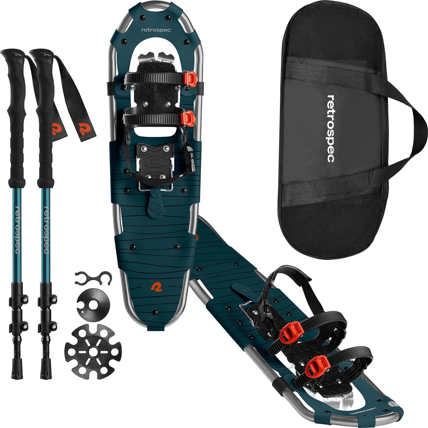 Image of Retrospec Drifter 21/25/30 Inch Snowshoes & Trekking Poles Bundle, a Snowshoes available for $130.49 Buy now and save at Adventure Travel Gear