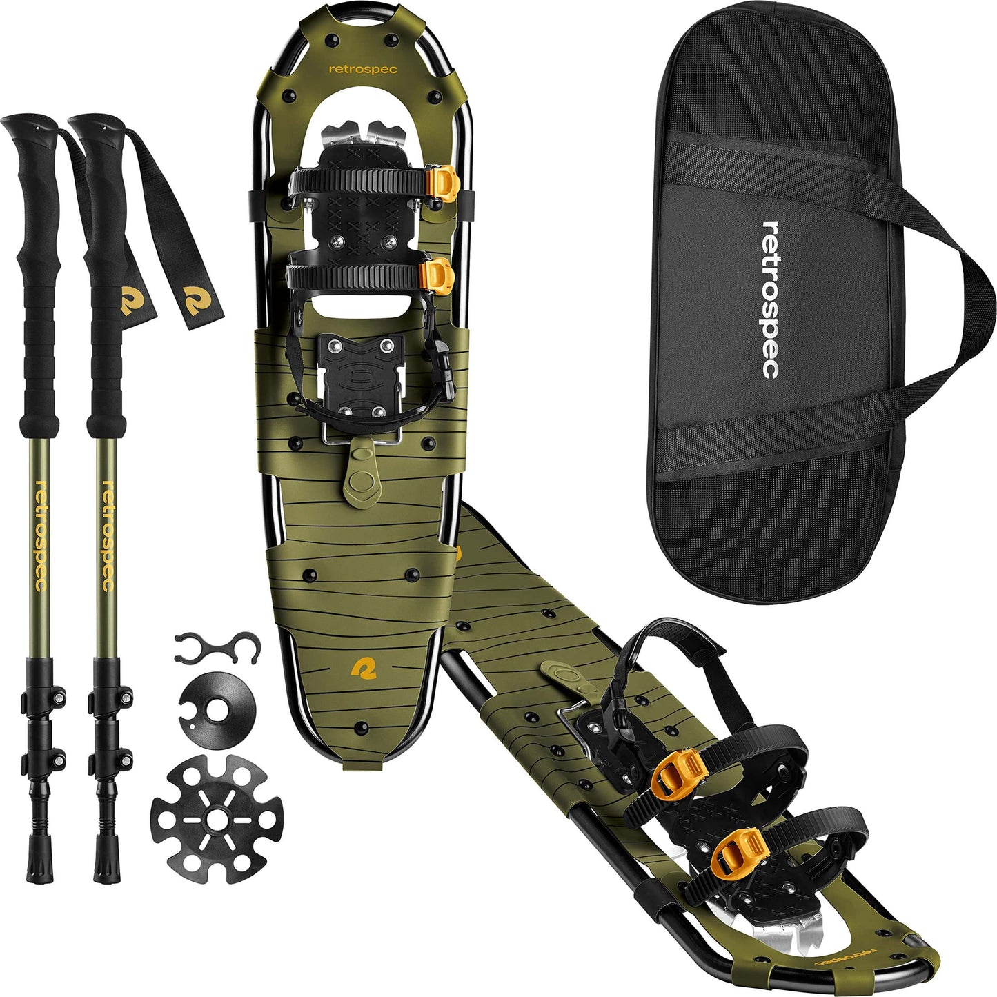 Image of Retrospec Drifter 21/25/30 Inch Snowshoes & Trekking Poles Bundle, a Snowshoes available for $130.49 Buy now and save at Adventure Travel Gear