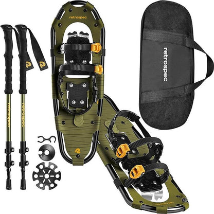 Image of Retrospec Drifter 21/25/30 Inch Snowshoes & Trekking Poles Bundle, a Snowshoes available for $130.49 Buy now and save at Adventure Travel Gear