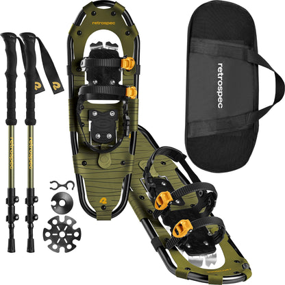 Image of Retrospec Drifter 21/25/30 Inch Snowshoes & Trekking Poles Bundle, a Snowshoes available for $130.49 Buy now and save at Adventure Travel Gear