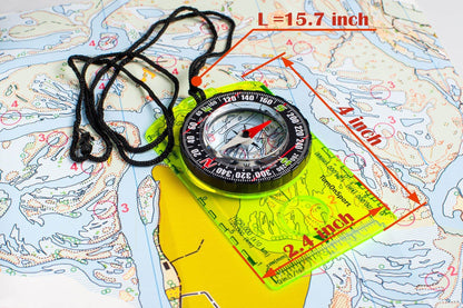 Image of Orienteering Compass Hiking Backpacking Compass, a Magnetic Navigational Compasses available for $14.47 Buy now and save at Adventure Travel Gear