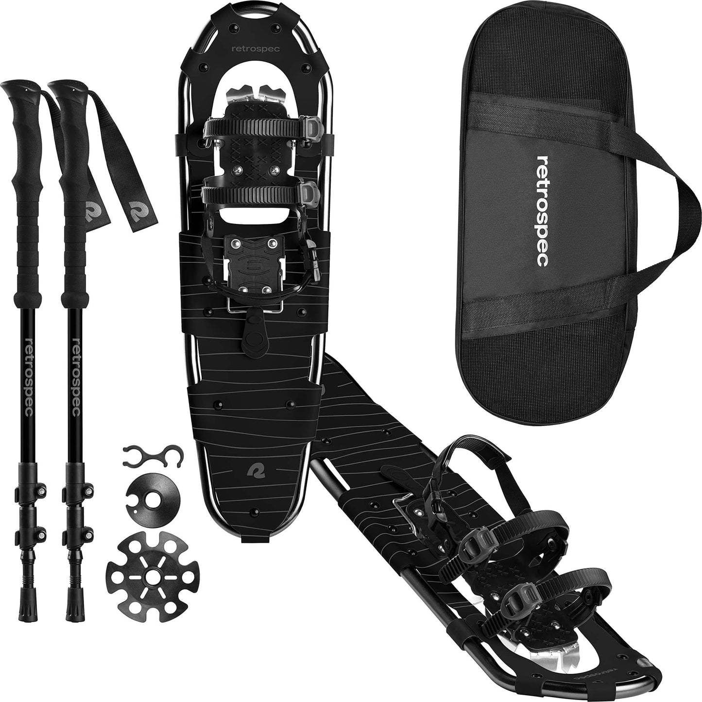 Image of Retrospec Drifter 21/25/30 Inch Snowshoes & Trekking Poles Bundle, a Snowshoes available for $130.49 Buy now and save at Adventure Travel Gear