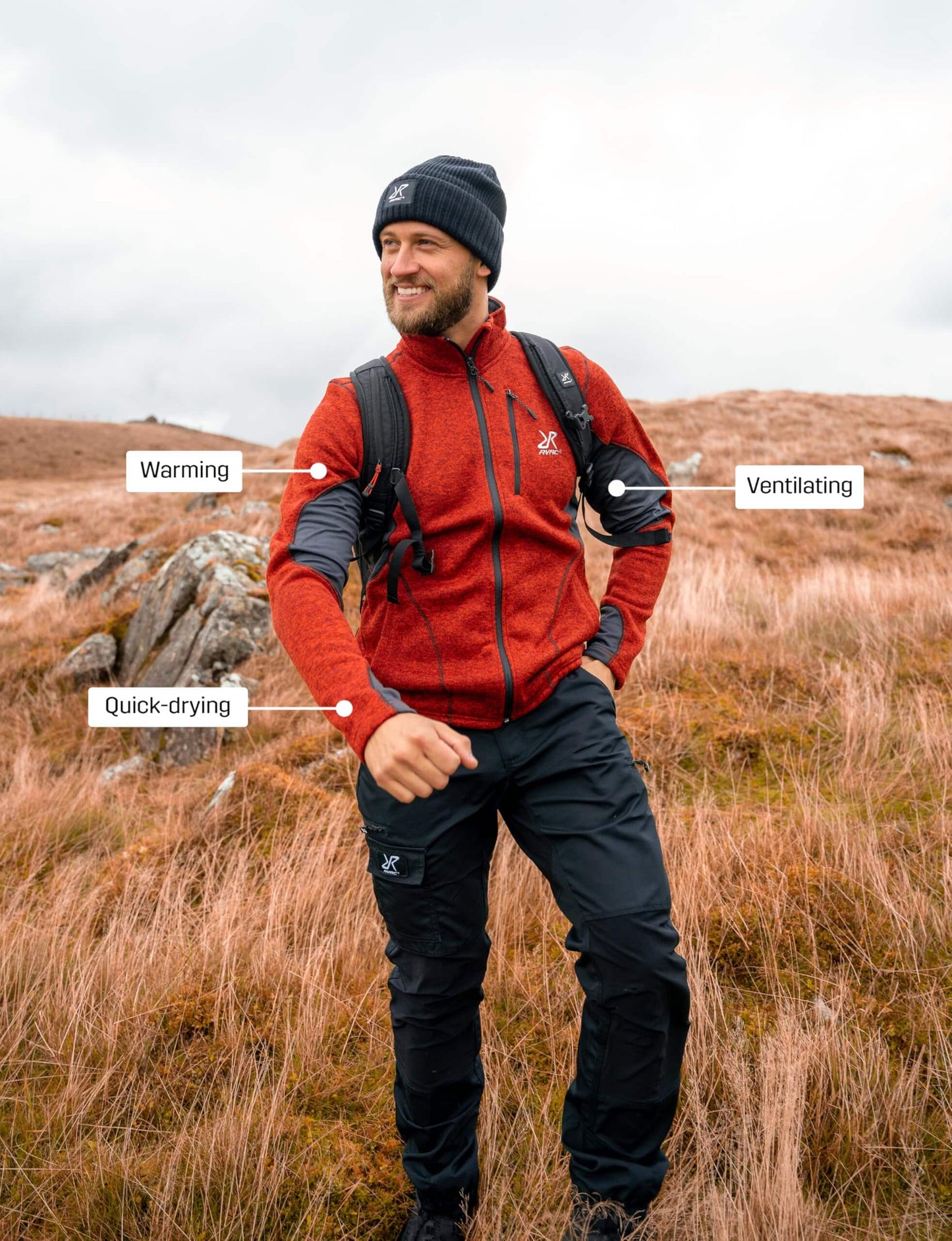 Image of RevolutionRace Men's Fusion Fleece, Fleece Jacket Perfect for Hiking, a Jacket available for $114.55 Buy now and save at Adventure Travel Gear