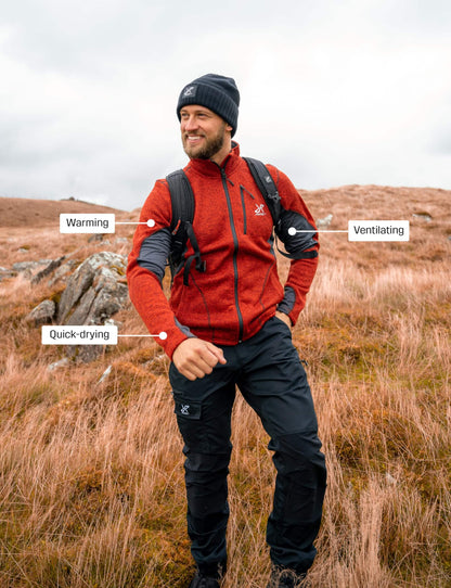 Image of RevolutionRace Men's Fusion Fleece, Fleece Jacket Perfect for Hiking, a Jacket available for $114.55 Buy now and save at Adventure Travel Gear