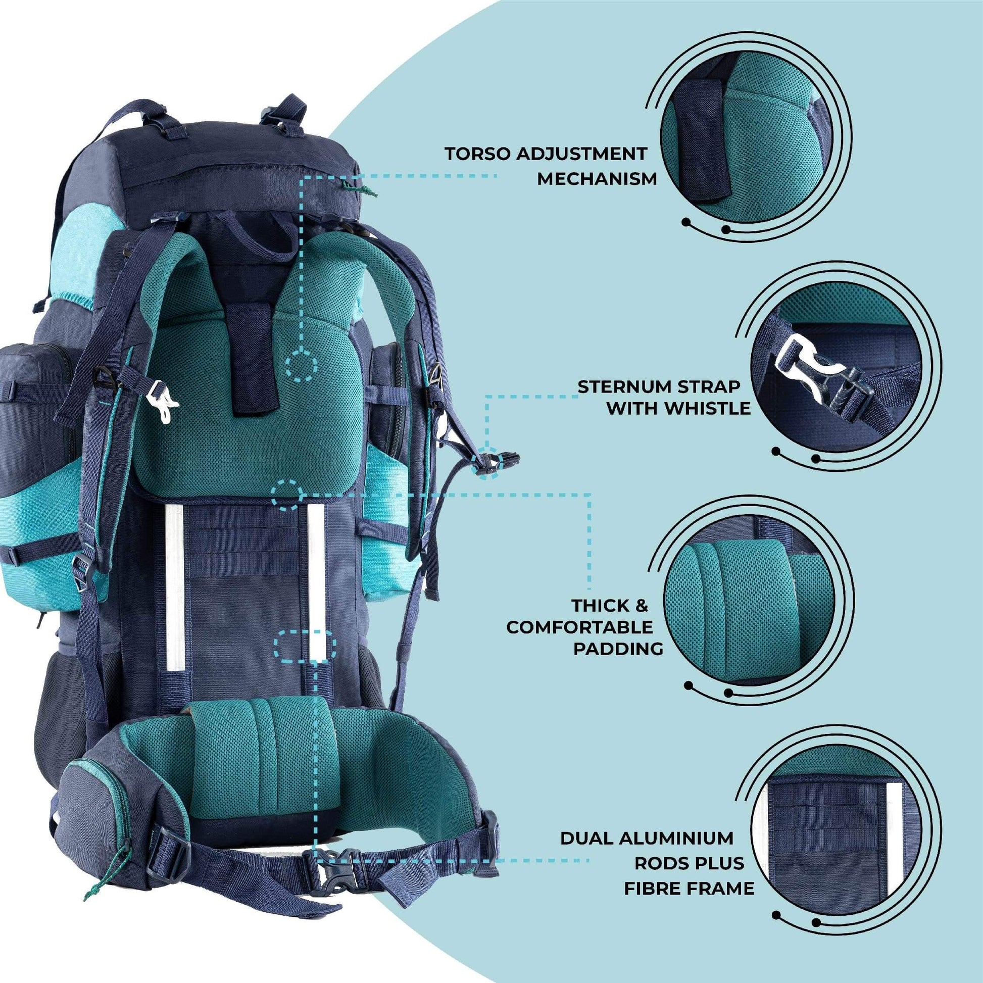 Image of Tripole Walker Pro Rucksack for Trekking and Hiking, a backpack available for $94.25 Buy now and save at Adventure Travel Gear