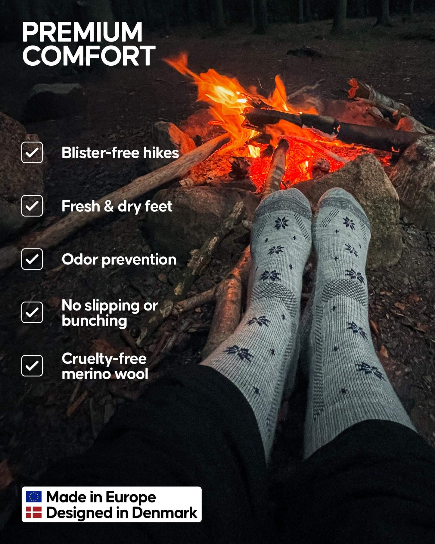 Image of DANISH ENDURANCE Hiking Socks, Winter Socks, Merino Wool Socks, a Socks available for $50.68 Buy now and save at Adventure Travel Gear