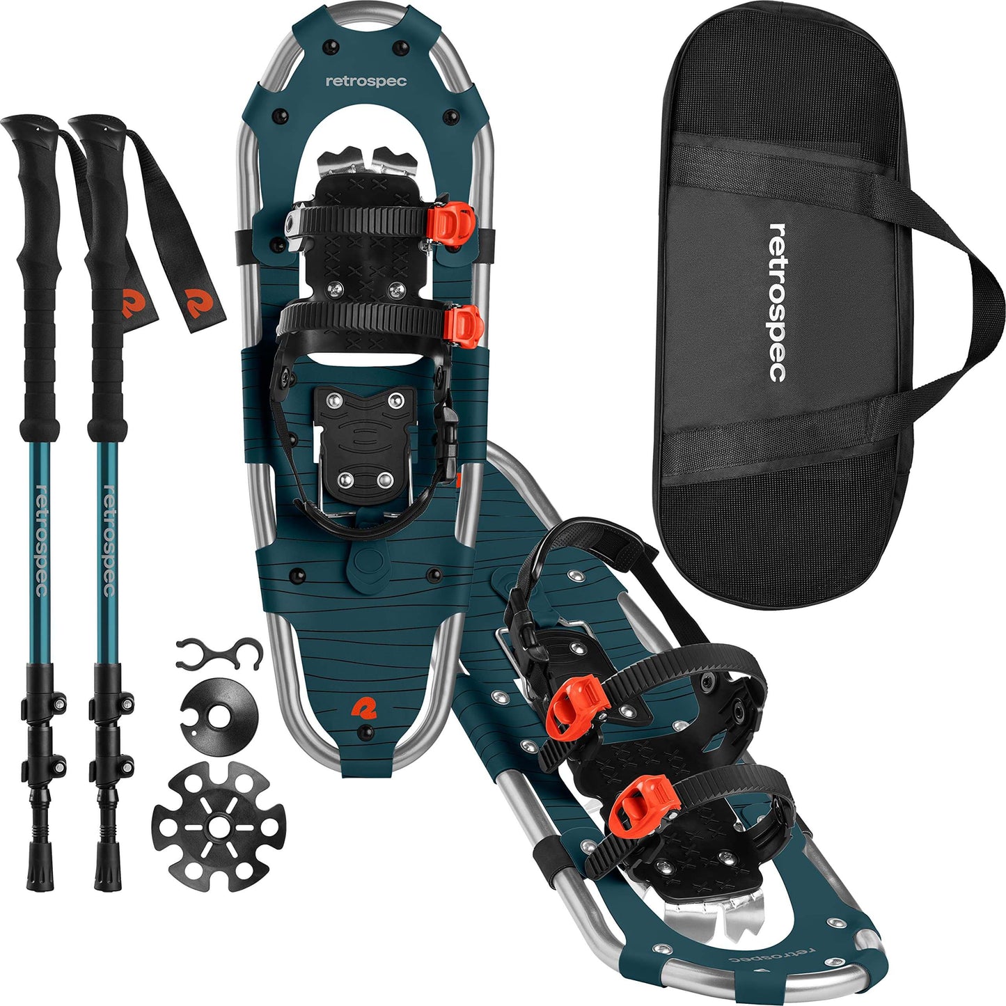 Image of Retrospec Drifter 21/25/30 Inch Snowshoes & Trekking Poles Bundle, a Snowshoes available for $130.49 Buy now and save at Adventure Travel Gear