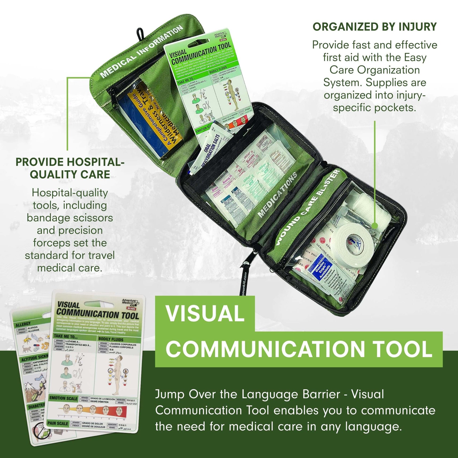 Image of Adventure Medical Kits World Travel First Aid Medical Supply Kit, a First Aid Kit available for $130.49 Buy now and save at Adventure Travel Gear